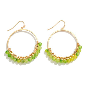 Beaded Hoop Earrings