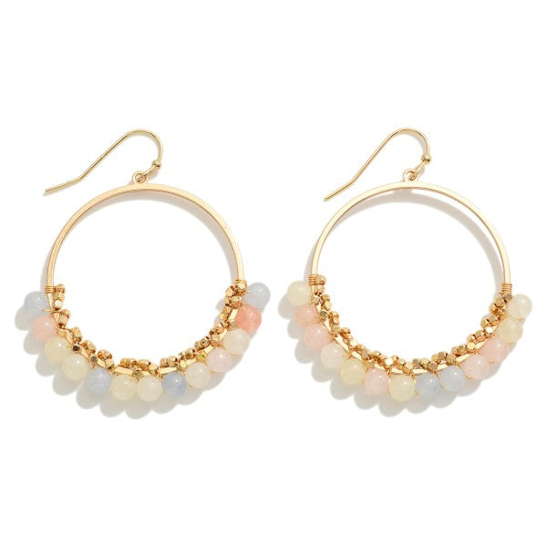 Beaded Hoop Earrings