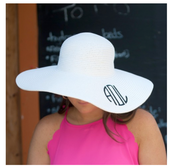 Monogrammed Floppy Sun Hat