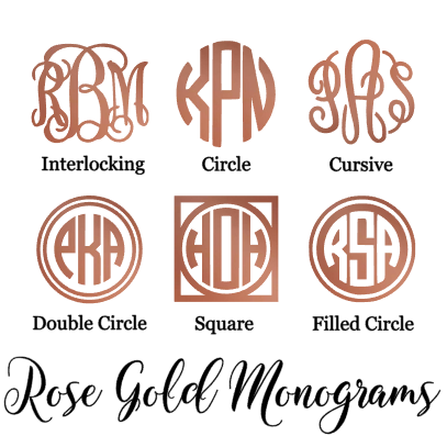 Acrylic Square Decal Monogram