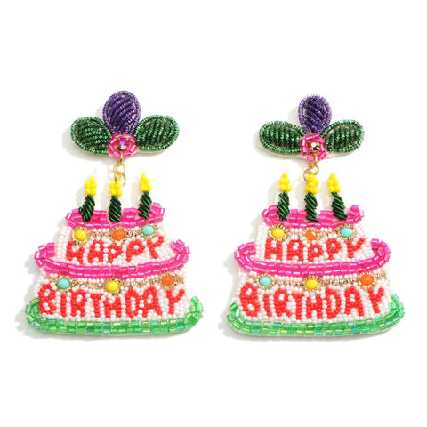 Happy Birthday Earrings